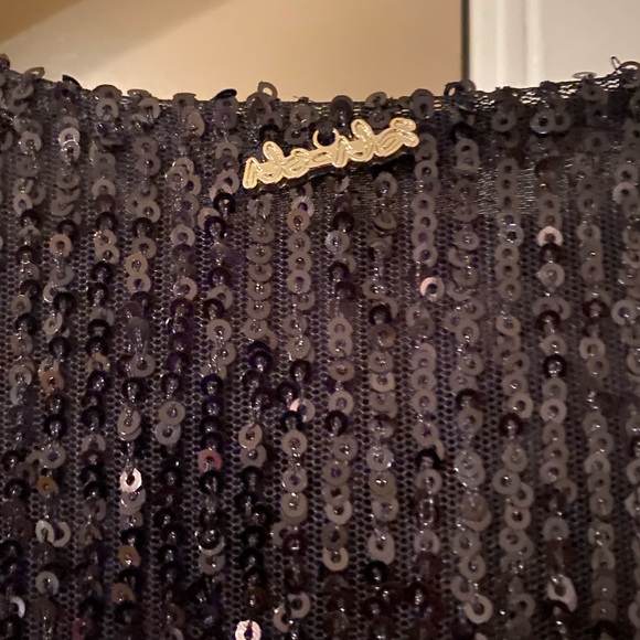 No-na Black Sequin Mini Dress Small - Picture 3 of 5